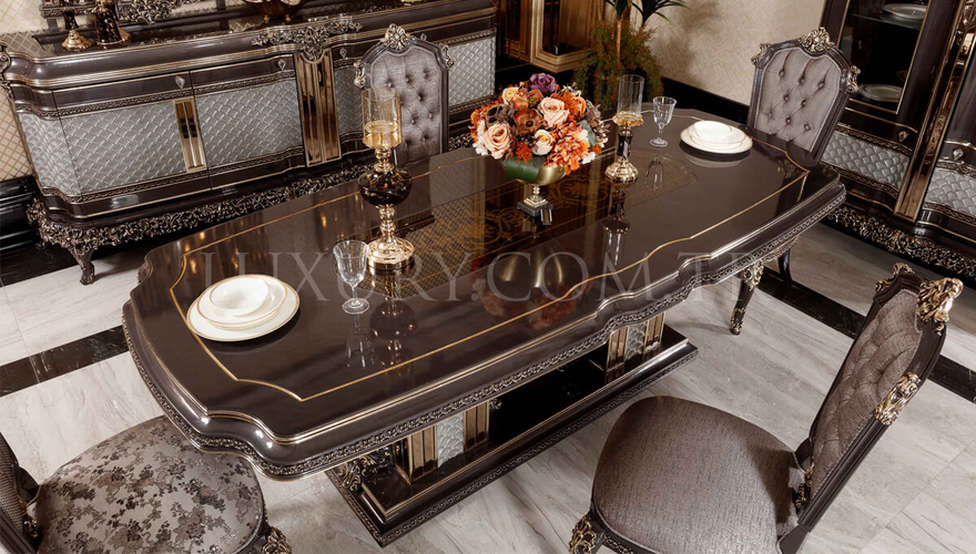 Bergama Classic Bronze Dining Room - 8