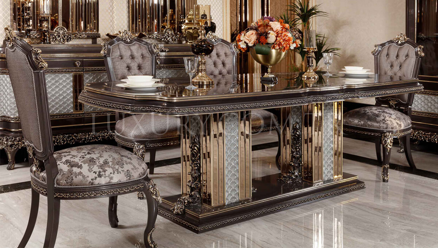 Bergama Classic Bronze Dining Room - 9