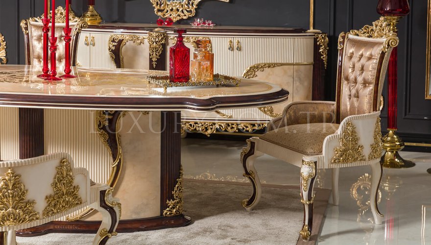 Beril Kahverengi Classic Dining Room - 2