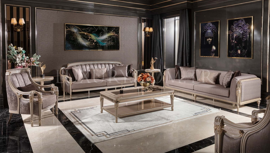 Bermuda Krem Classic Living Room - 1128