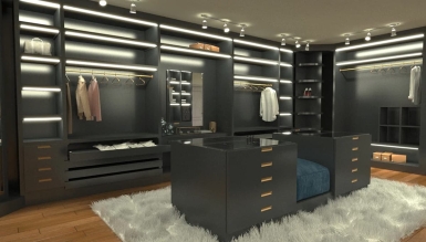 Caddebostan Homes Walk-in Closet Project - 1102 Luxury Line