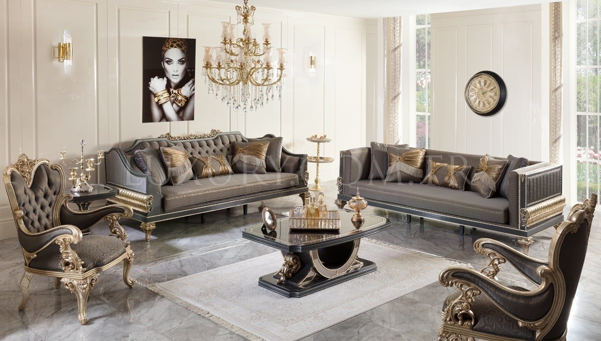 Calenas Art Deco Sofa Set - 3