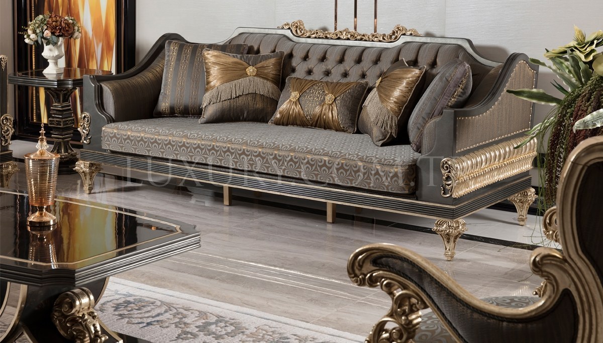 Calenas Art Deco Sofa Set - 5