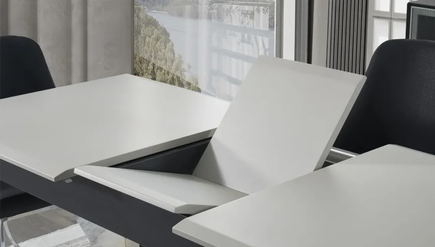 Calmira Gray Dining Room Set - 6