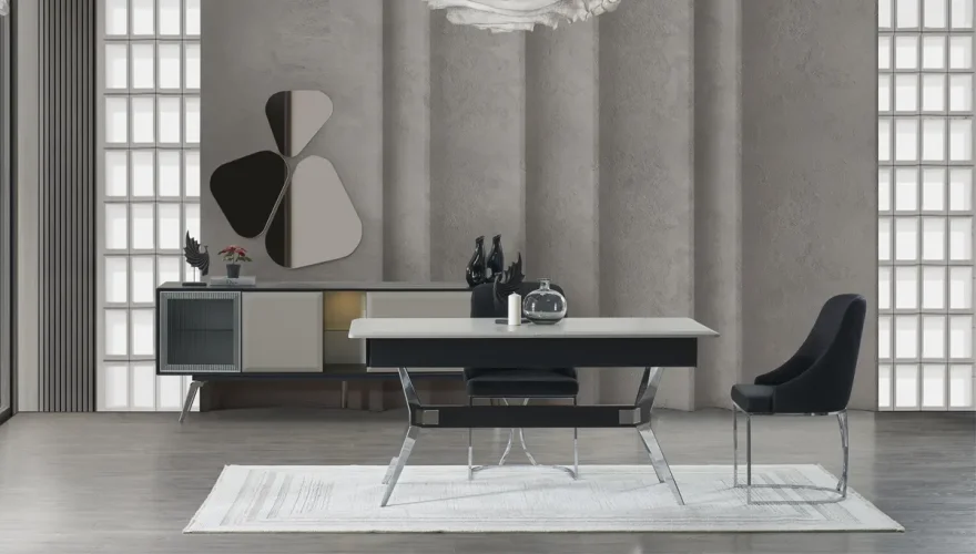 Calmira Gray Dining Room Set - 7