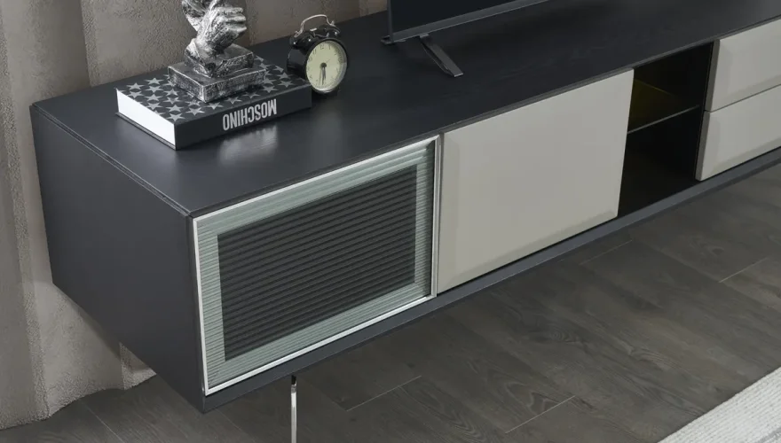 Calmira Gri Modern TV Ünitesi - 2