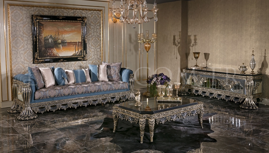 Cape Town Grey Classic Living Room - 1062