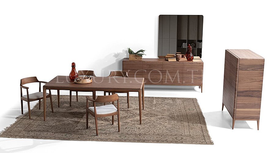 Capriva Kahverengi Modern Yemek Odası - 2