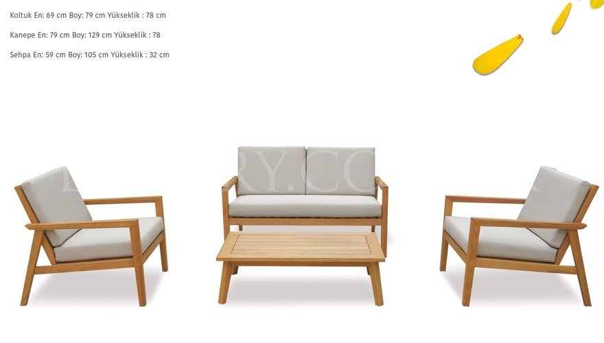 Cara Garden Sofa Set - 1064