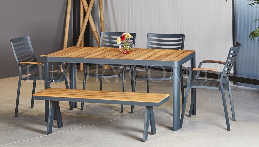 Cartel Banklı Garden Table Set - 1064