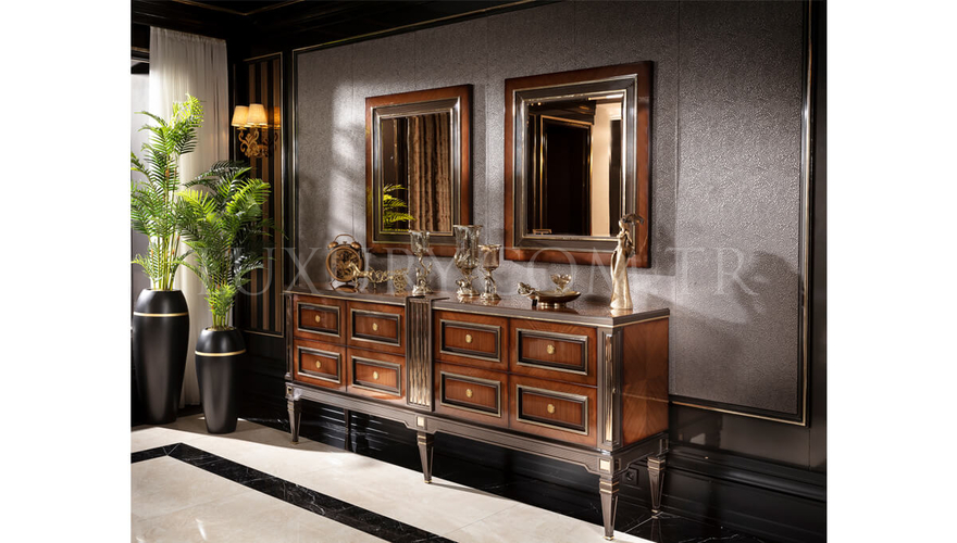 Caserta Modern Bronze Dining Room - 8