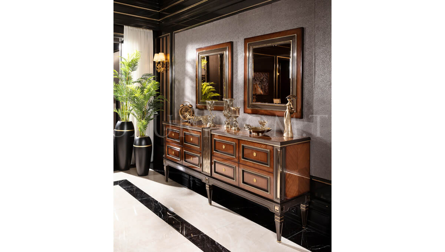 Caserta Modern Bronze Dining Room - 10