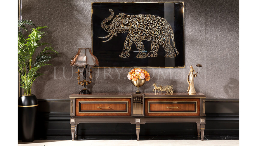 Caserta Modern Bronze Dining Room - 7