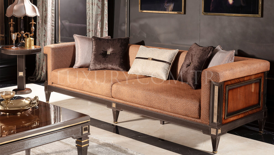 Caserta Modern Bronze Living Room - 6