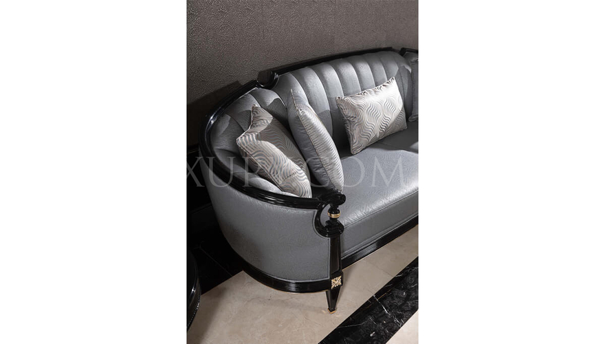 Caserta Modern Gray Sofa Set - 11