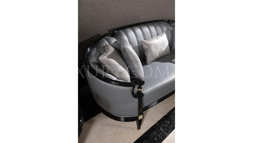 Caserta Modern Gray Sofa Set - 11