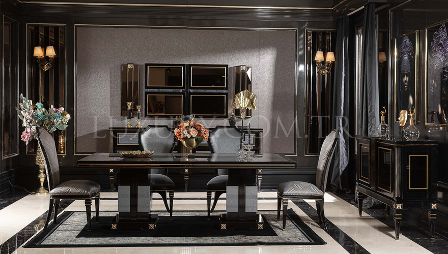 Caserta Modern Gri Dining Room - 2