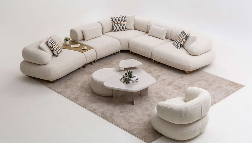 Celinea Modern Köşe Koltuk Takımı - 2
