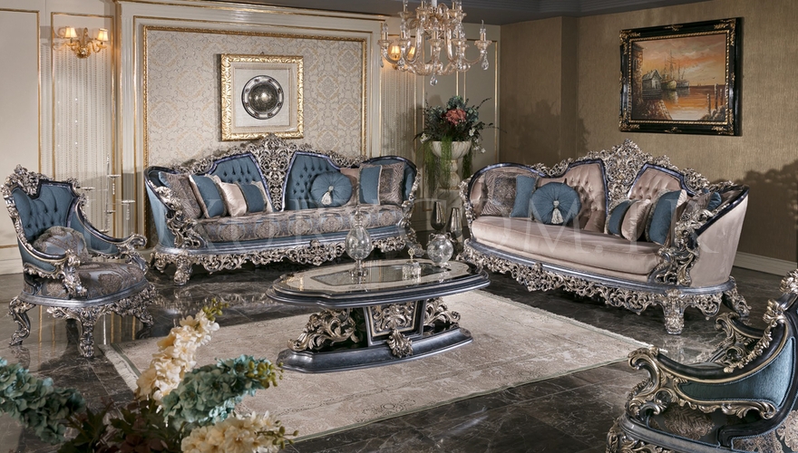 Cenova Mavi Classic Living Room - 1