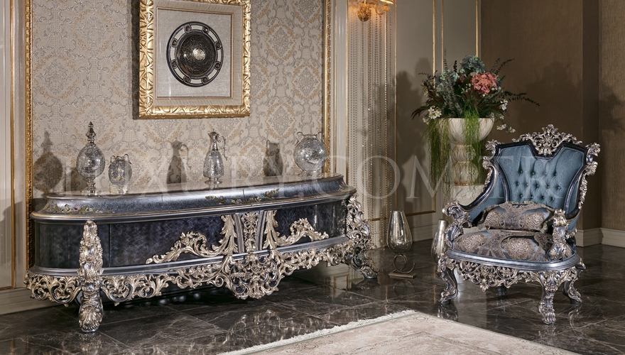 Cenova Mavi Klasik Тв Тумба - 1062