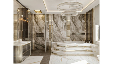 Chartes Büyük Banyo Dekorasyonu
