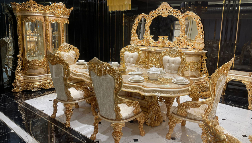Çırağan Altın Varaklı Klasik Yemek Odası - 1124