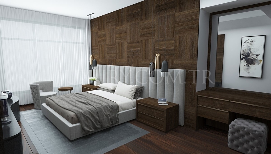 Comet Yatak Odası Dekorasyonu Projesi - 1140