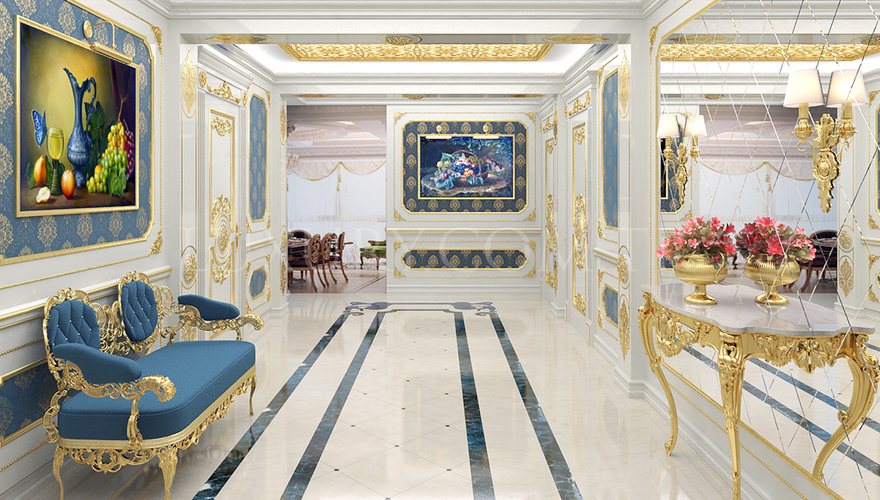 1050 - Coritina Bronz Salon Dekorasyonu