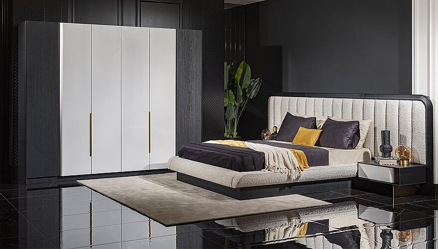 Cortina Siyah Modern Yatak Odası - 2