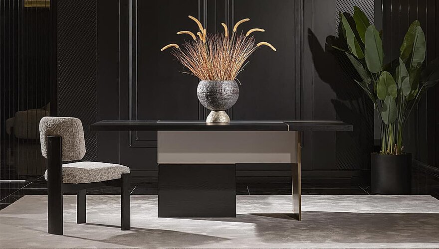 Cortina Siyah Modern Yemek Odası - 2