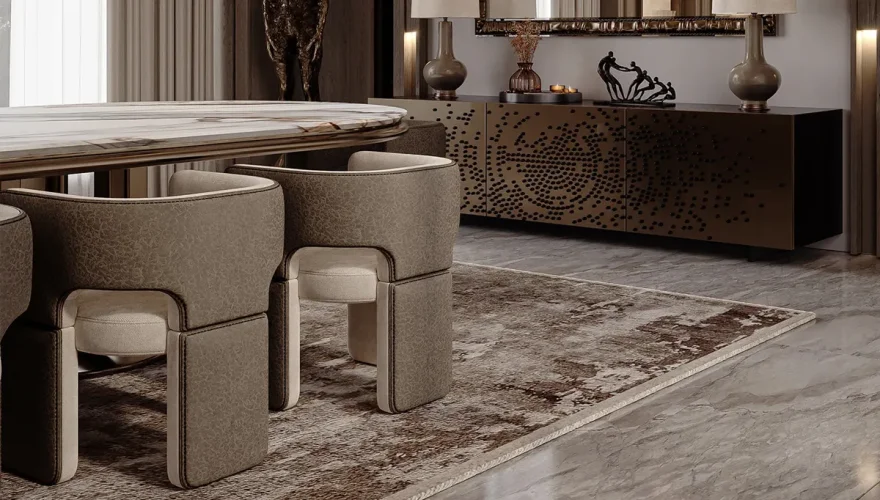 Custom Design Marble Dining Table - 5