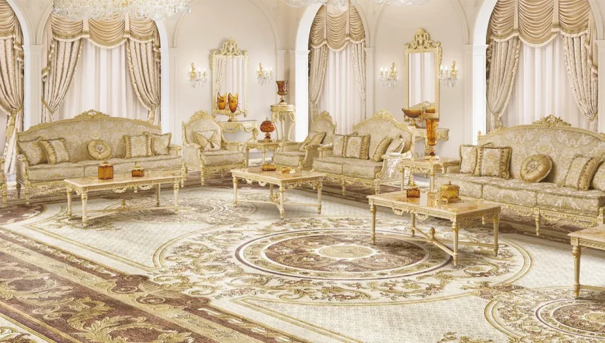 كنب مجلس رجال فخم متصل - 2