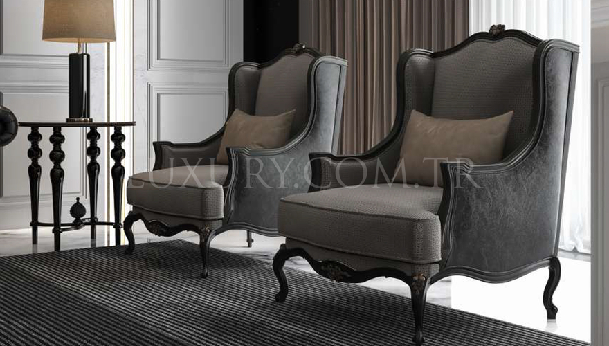 Daimon Art Deco Sofa Set - 2