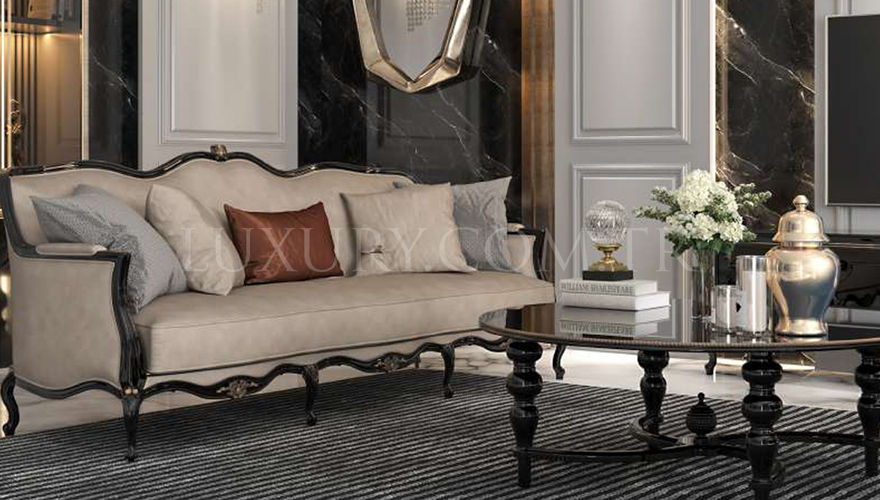 Daimon Art Deco Sofa Set - 3