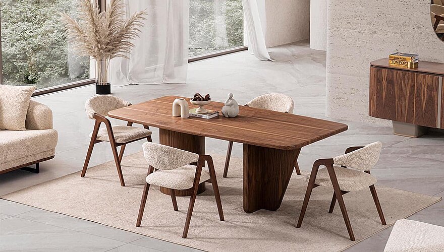 Diamond Ahşap Modern Yemek Odası - 2