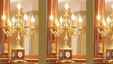Dolmabahçe Kandil Bronz Abajur - 1050