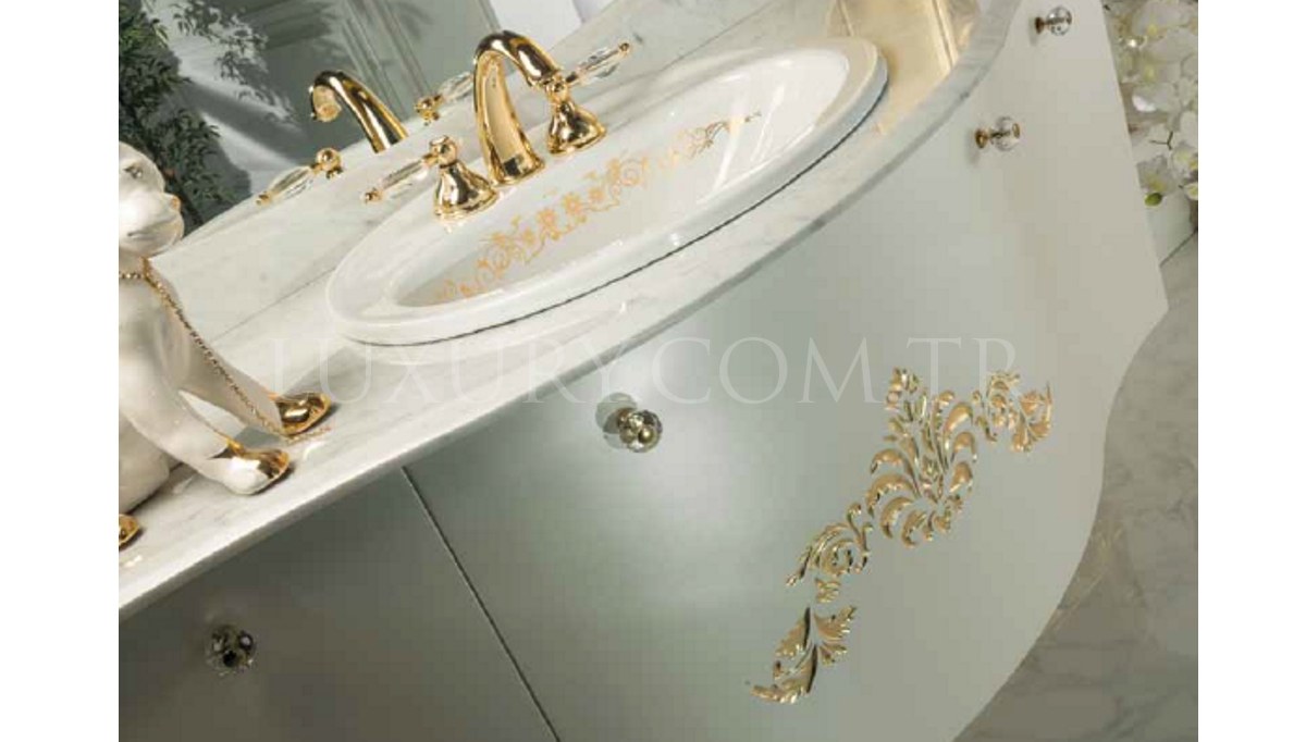 Dukyor Gold Leaf Bathroom Set - 2