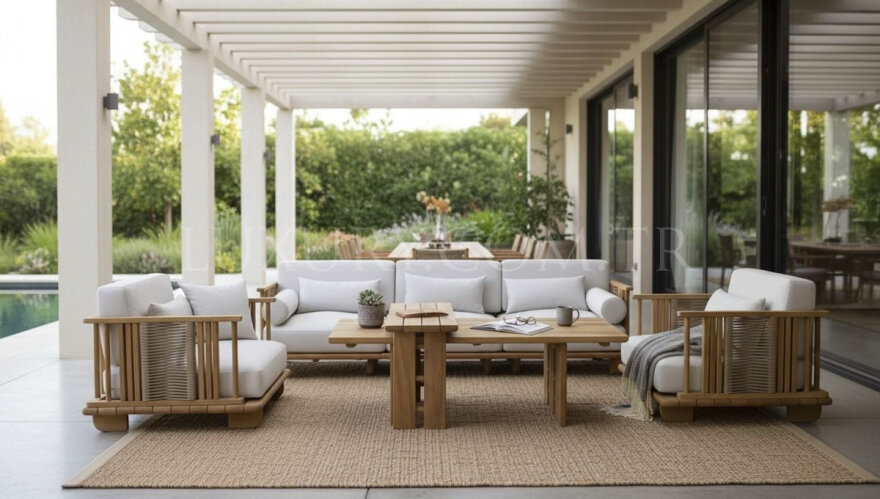 Elora Ahşap Bahçe Koltuk Takımı - 2