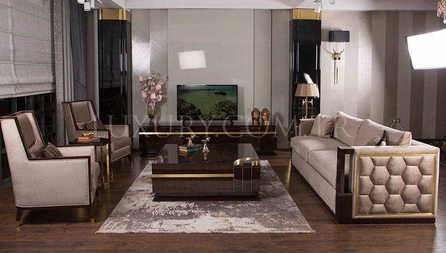 Elsium Luxury Sofa Set - 9