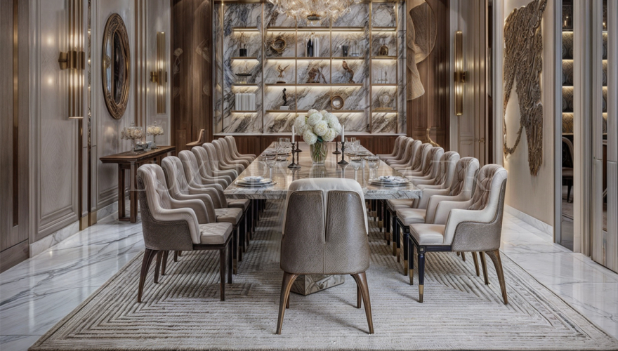 Elvora Özel Yemek Masası Takımı - 1102 Luxury Line