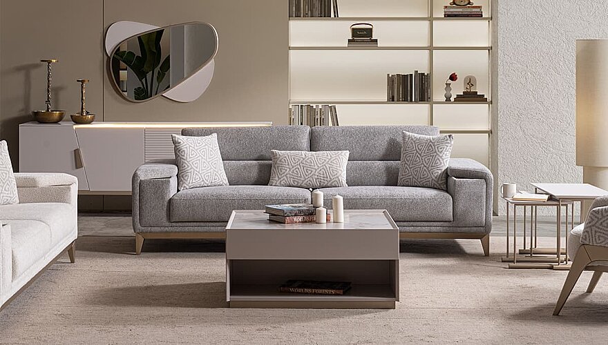 Emirgan Metal Detaylı Koltuk Takımı - 7