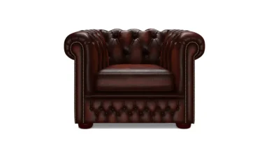 English Leather Chester Armchair - 1102 Luxury Line