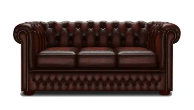 English Leather Chester Three-Seater Sofa - 1102 Luxury Line