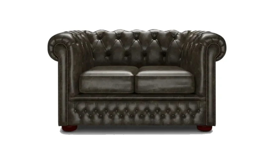 English Leather Chester Two-Seater Sofa - 2