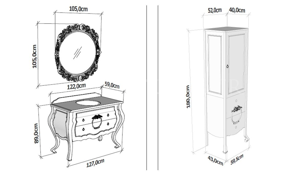 Enura Classic Bathroom Set - 4