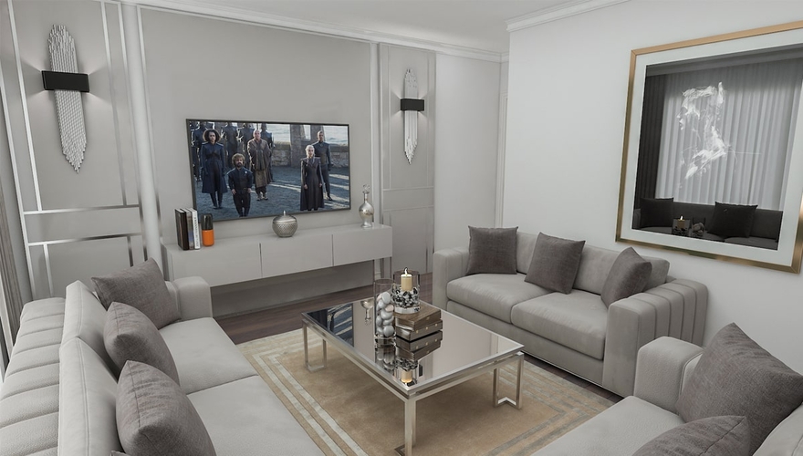 Estivo Salon Dekorasyonu Projesi - 1140