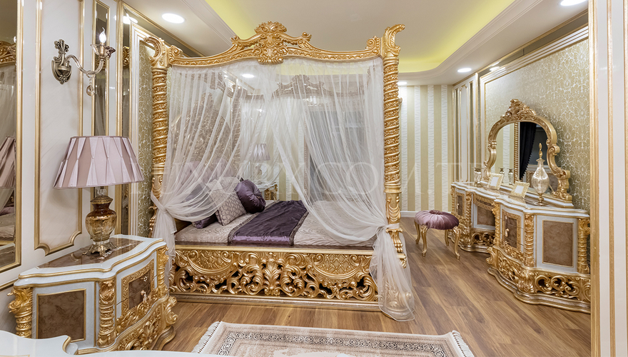 Esvatini Cibinlikli Klasik Yatak Odası - 1062