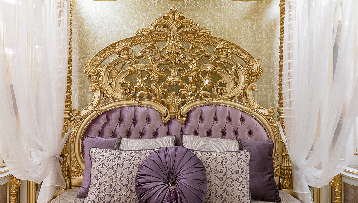 Esvatini Cibinlikli Klasik Yatak Odası Luxury Mobilya