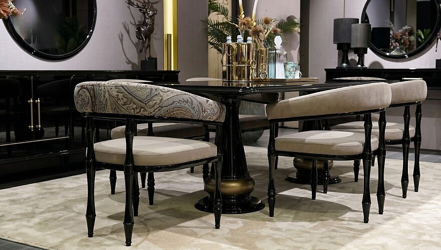 Etro Motifli Modern Yemek Odası - 2