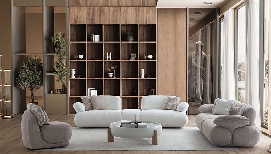 Evania Oval Detaylı Koltuk Takımı - 2